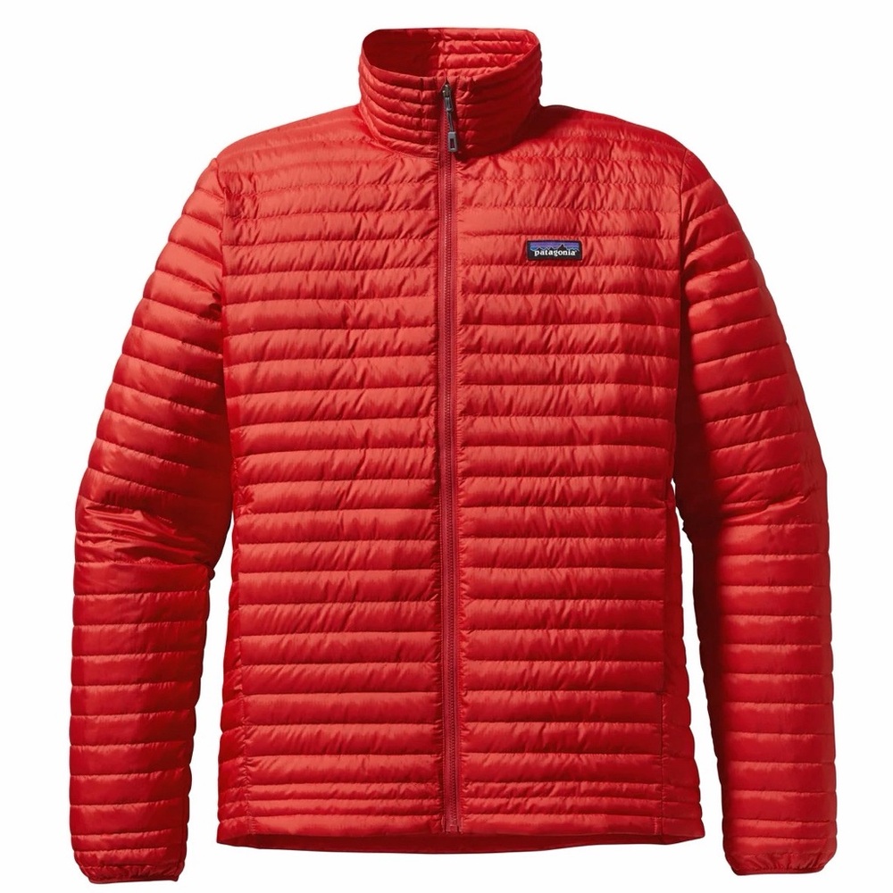 Men’s Patagonia Down Shirt‎ Insulated Down Lightweight Jacket in Bright Red